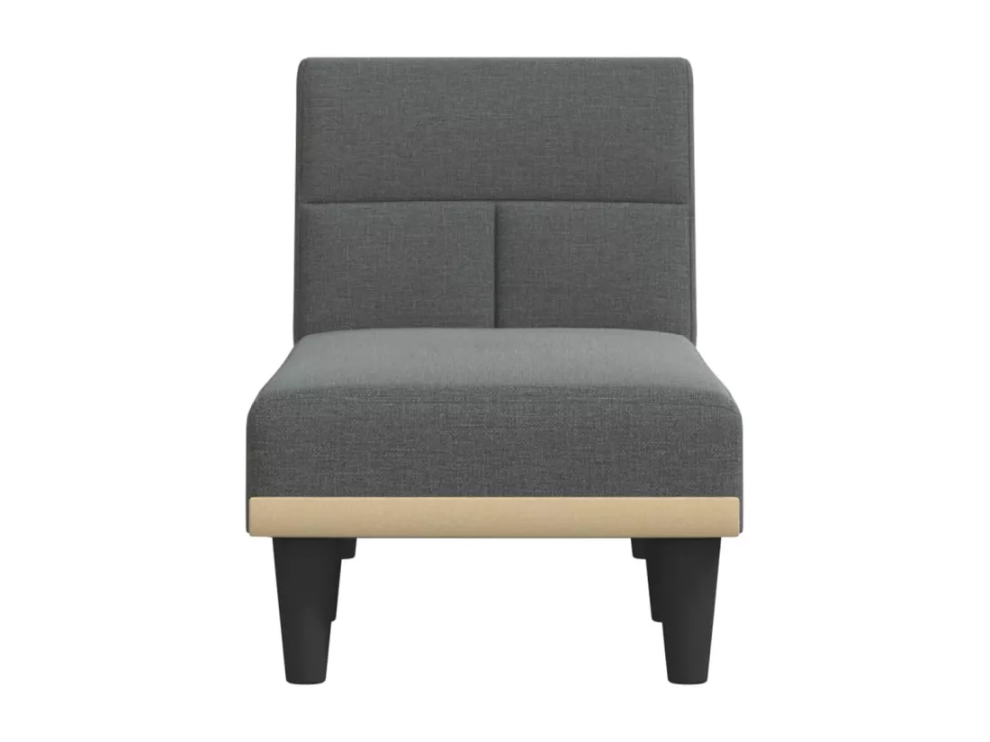 Prolenta Premium - Chaise longue gris foncé tissu