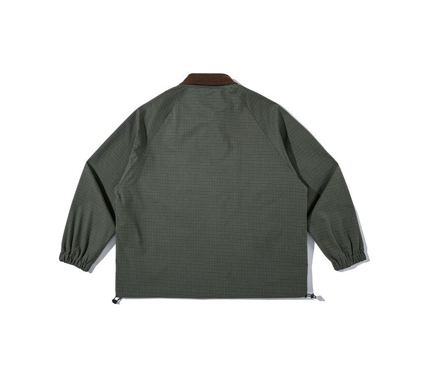 Dandyluxe - Geruite jas met kraag en knopen
