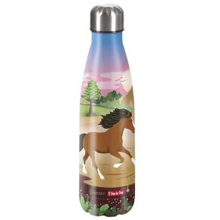 Step by Step Isolierte Edelstahl-Trinkflasche 