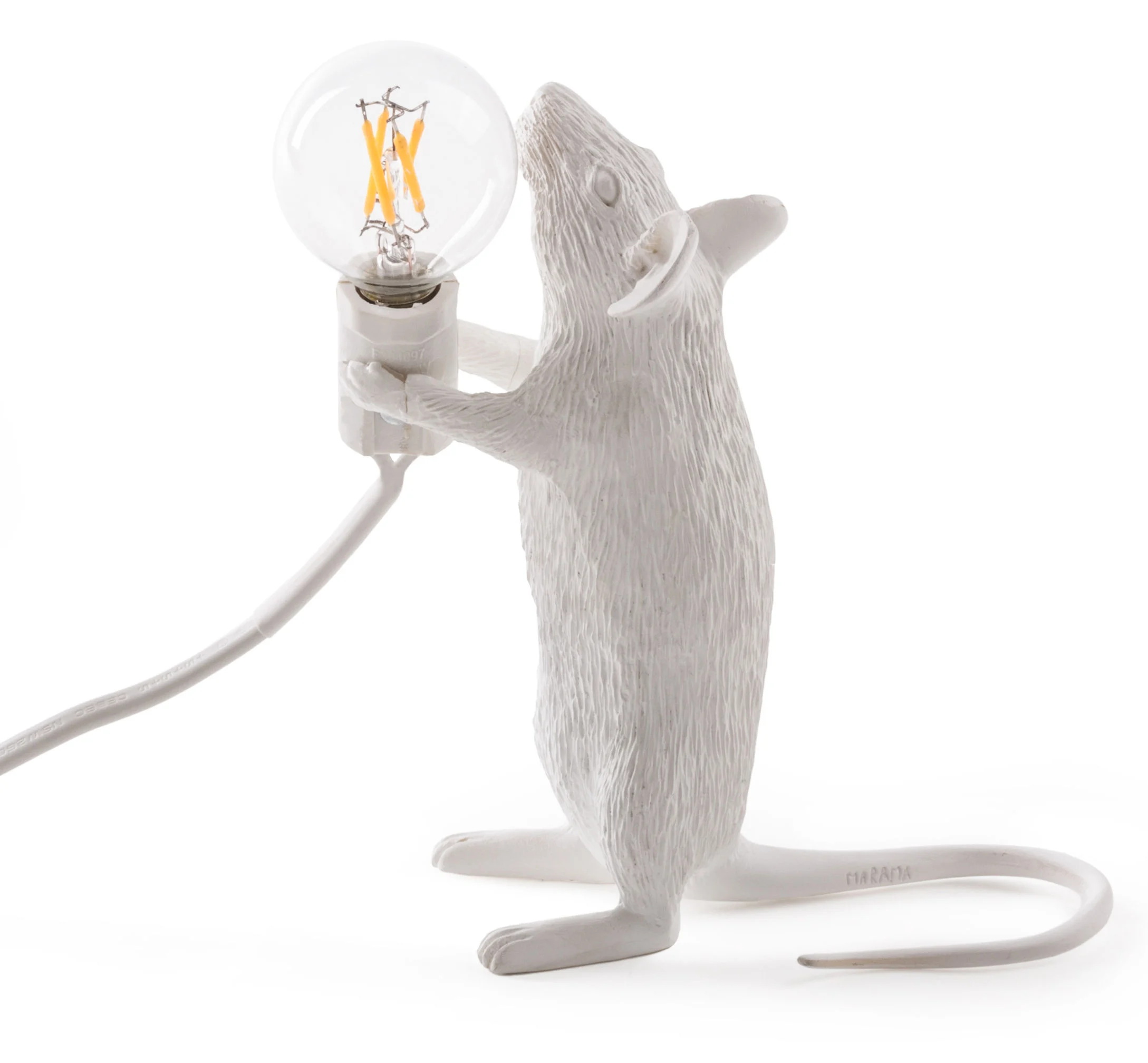 SOURIS DEBOUT - Lampe de table | Blanc