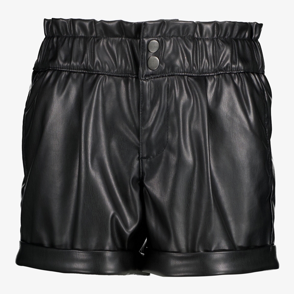 TwoDay meisjes PU short zwart