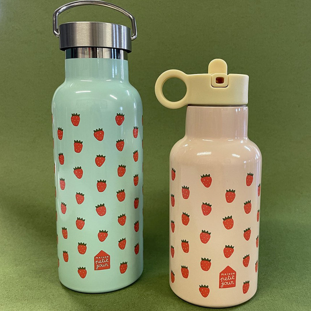 Maison petit jour rvs drinkfles aardbeien - 350 ml