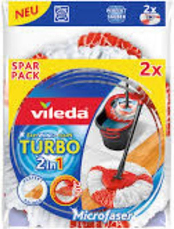 Vileda TURBO 2in1 - Vervanging - Microvezel - Bipack