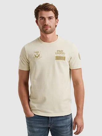 PME Legend T-Shirt Waffle Ecru PTSS2504576-7013 kopen
