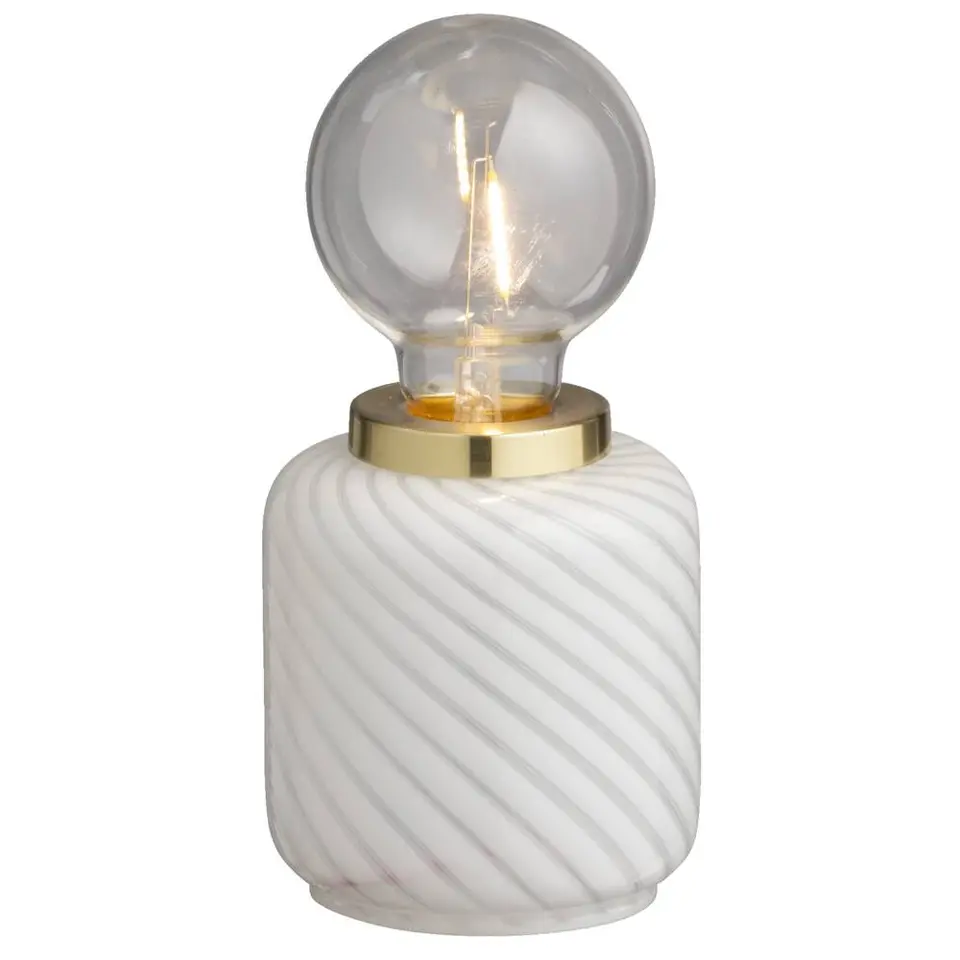 Tafellamp Malaga LED - wit - 20xØ10 cm