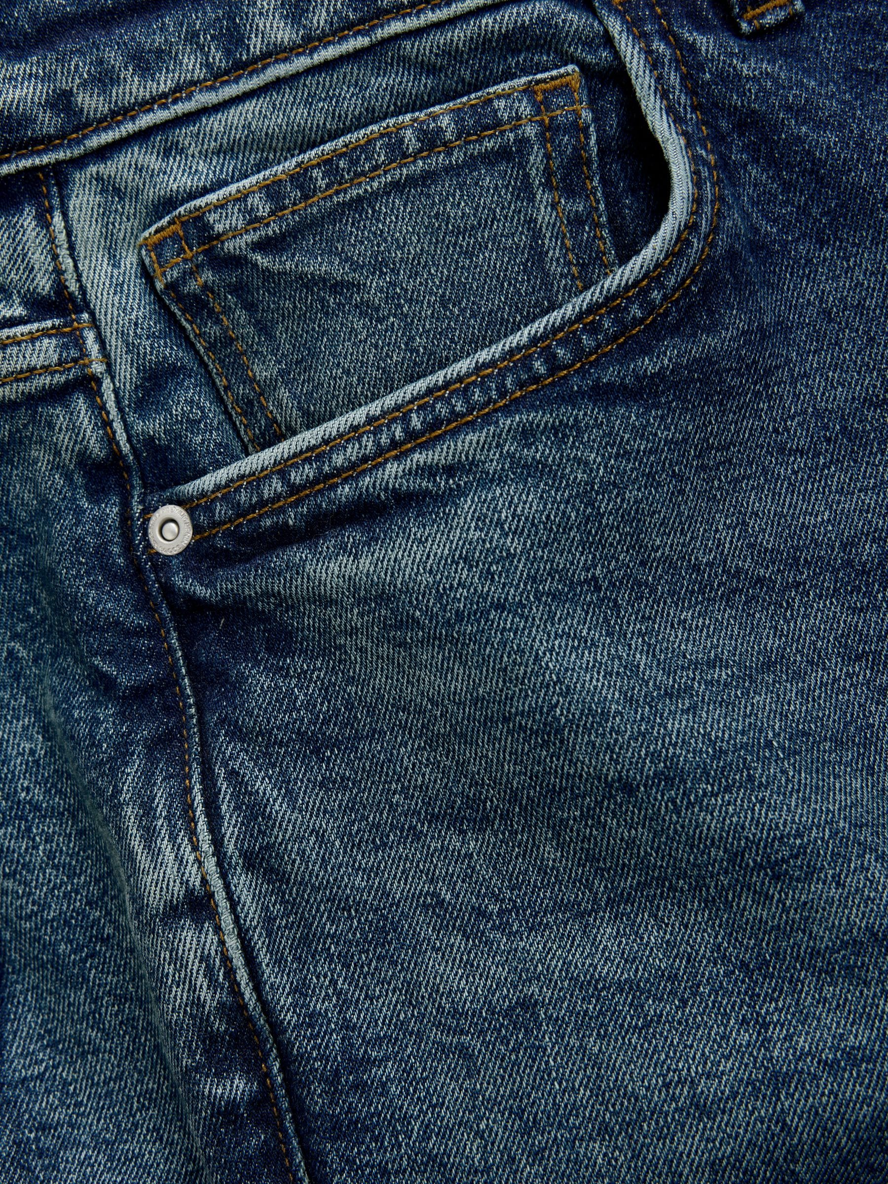 Blauw - Slim Fit - Vintage wash denim jeans