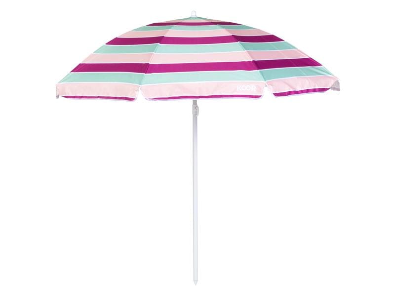 KOOR Sonnenschirm Lido 180 cm Strandschirm mit Lichtschutzfaktor 50
