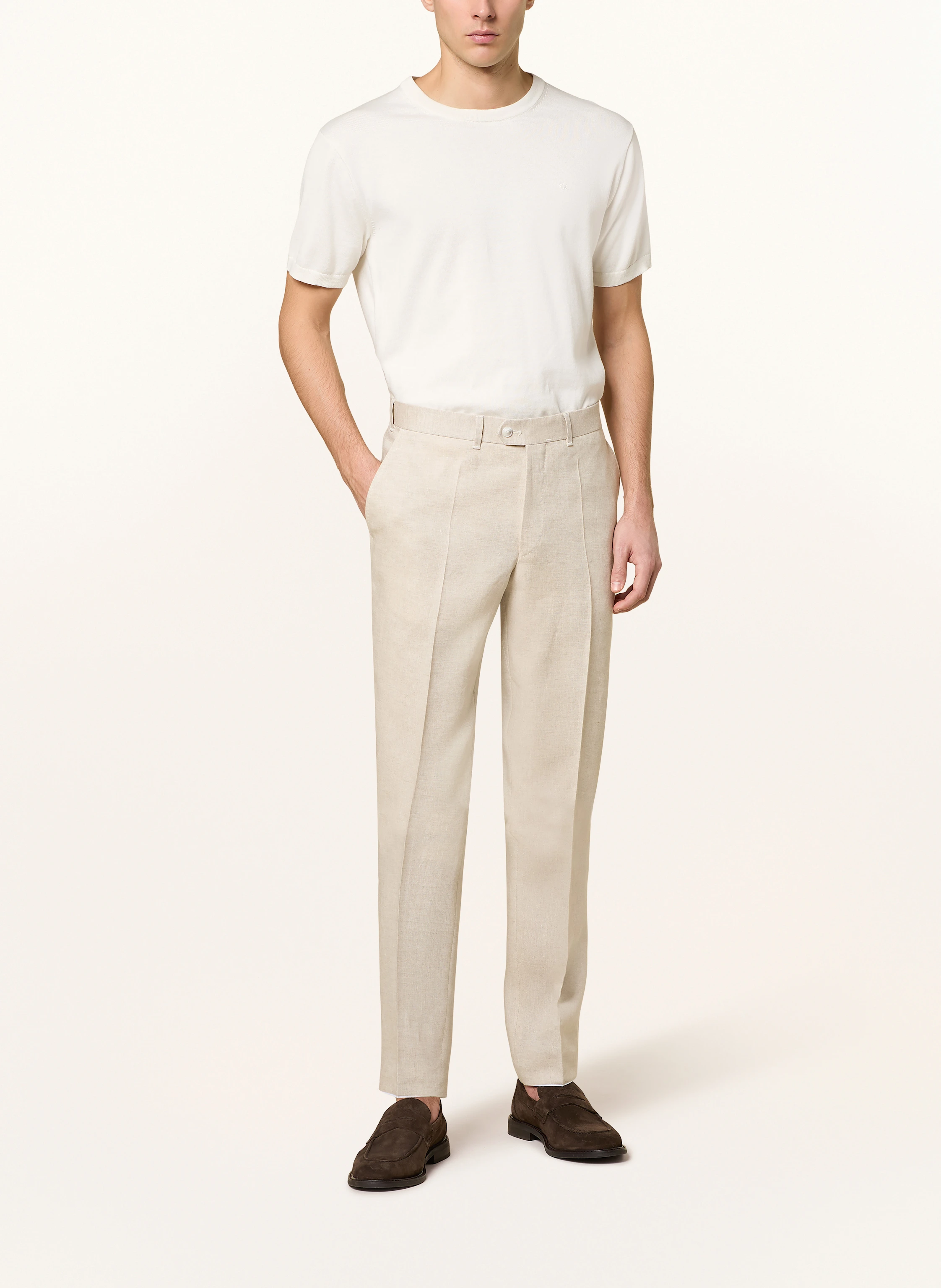DRESSLER Anzughose Regular Fit aus Leinen