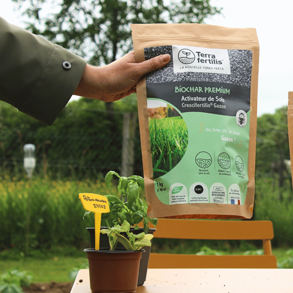 Fertilisant gazon à base de biochar - 2,5 kg