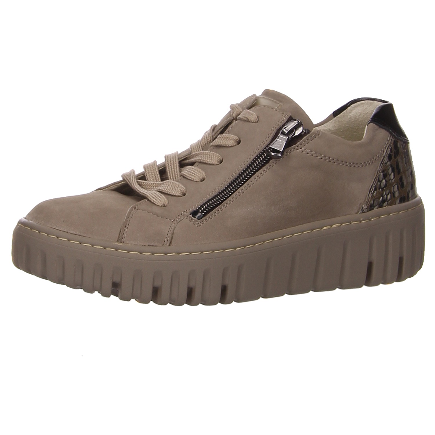 Waldläufer Sneaker taupe grau