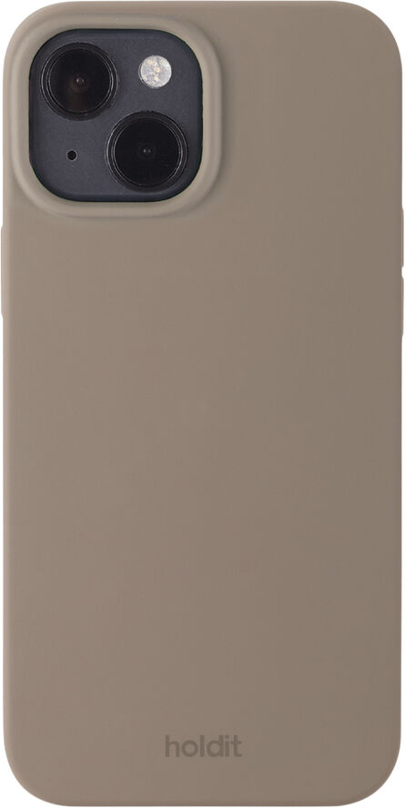 HoldIt Silicone Case iPhone 15 Mocha Brown Mørkebrun