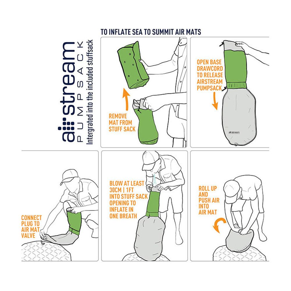 Sea To Summit COMFORT LIGHT INSULATED LARGE - Matelas de couchage vert