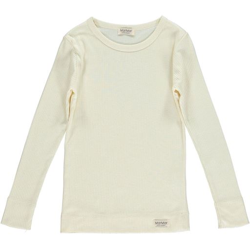 MarMar Copenhagen Plain T-Shirt Ls, Creme, 74 cm