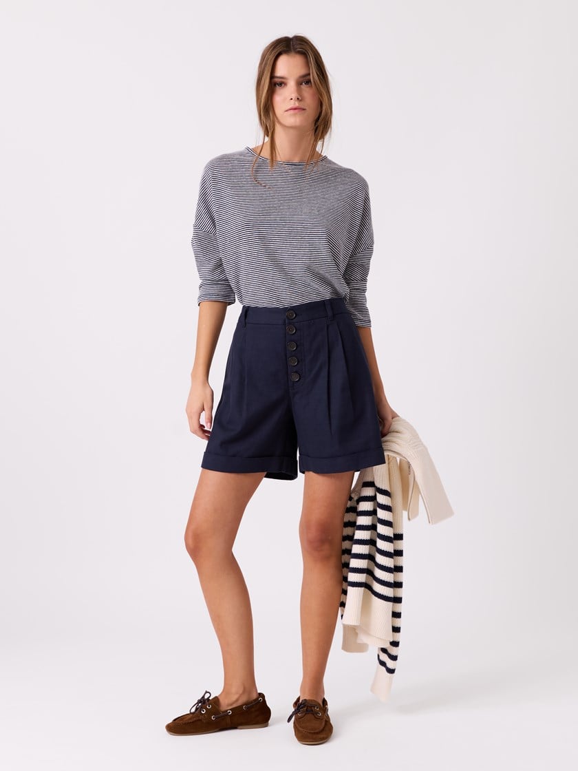 Tina stripet topp Sky Captain