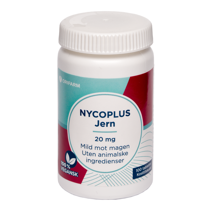Nycoplus Jern 20 mg 100 tabletter