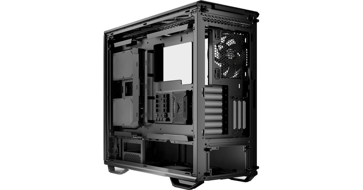 be quiet!Dark Base 701 midi tower behuizing  (Zwart | 2x USB-A | 1x USB-C | RGB | Tempered Glass)