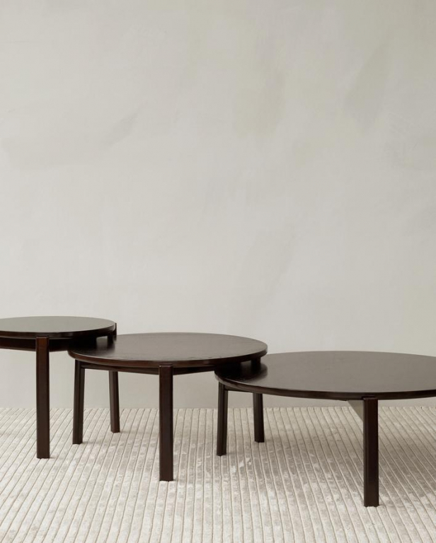 Audo Copenhagen Passage salontafel Ø70 zwart eiken