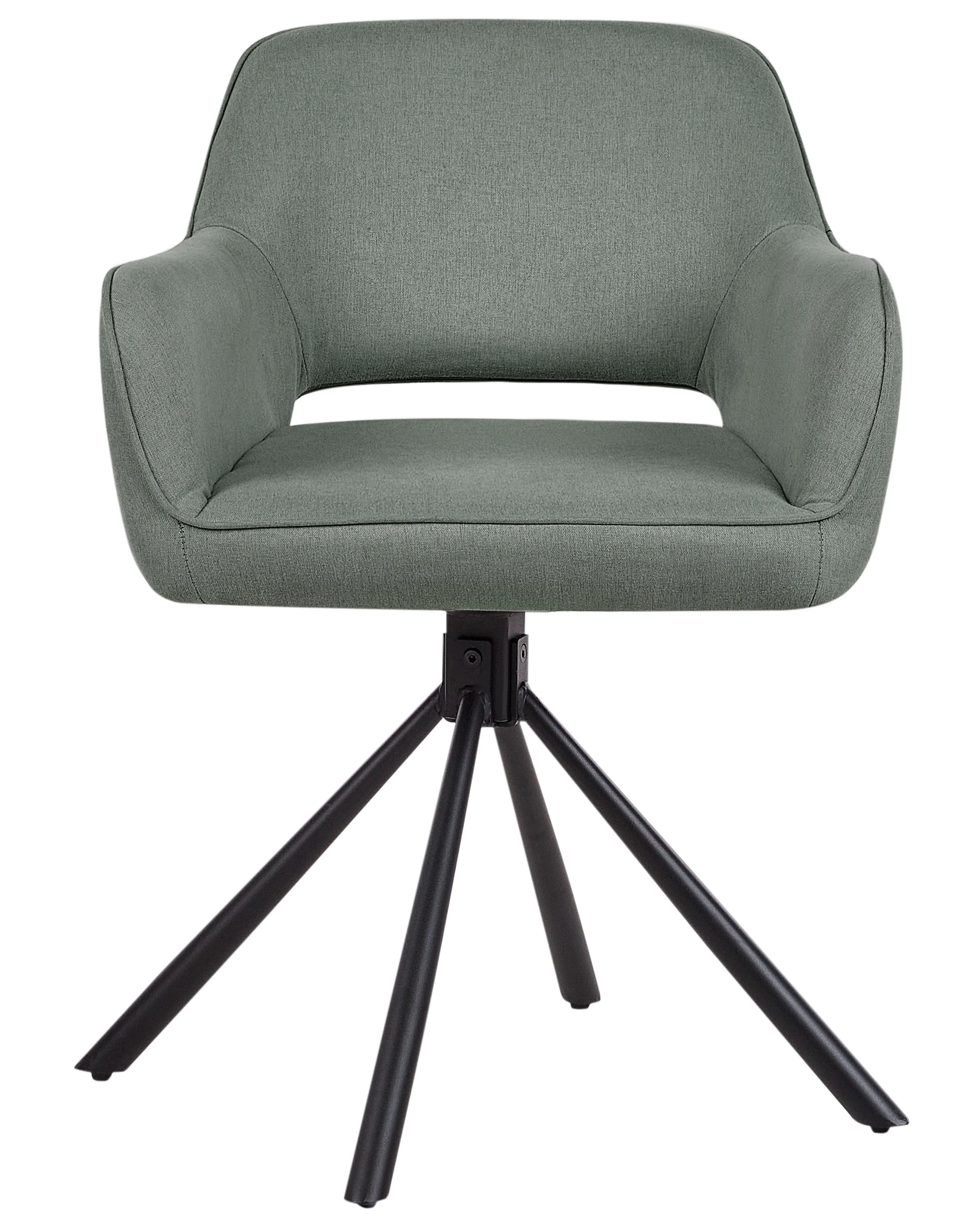 Set van 2 eetkamerstoelen draaibaar LOURES Donkergroen