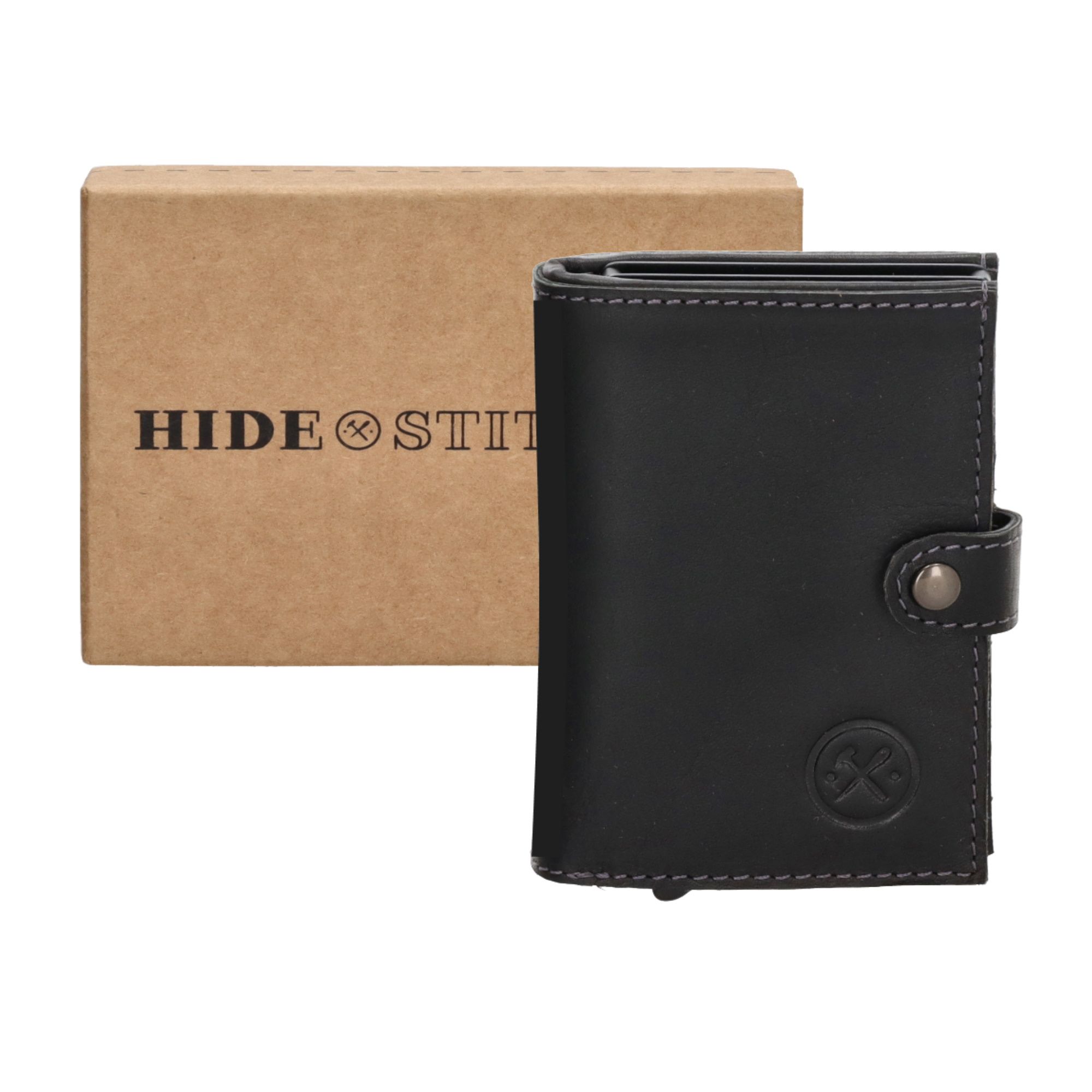 Hide & Stitches Japura Safety Wallet Black