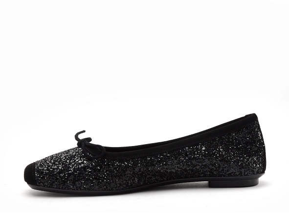 Reqins ballerines femme harmonie glitter noir