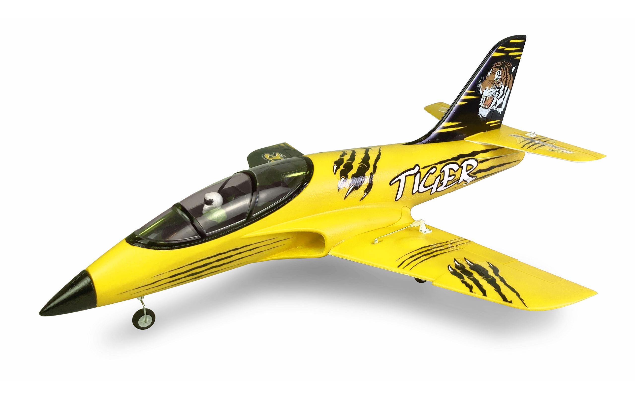 Impeller Jet Tiger S 55 mm EDF, Gelb PNP<br>Kompakter AMX Flight Tiger S Jet