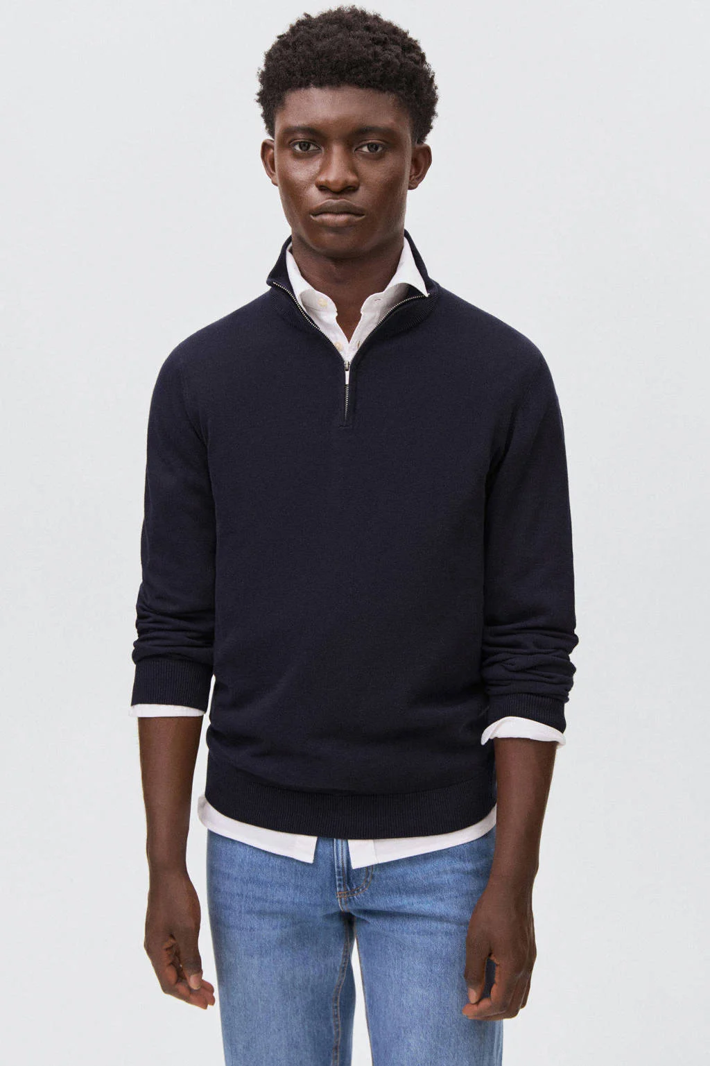 MANGO TEEN trui marine gebreid