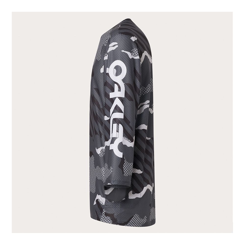 Oakley RIDE FREE - Maillot Homme black stripe/grip camo