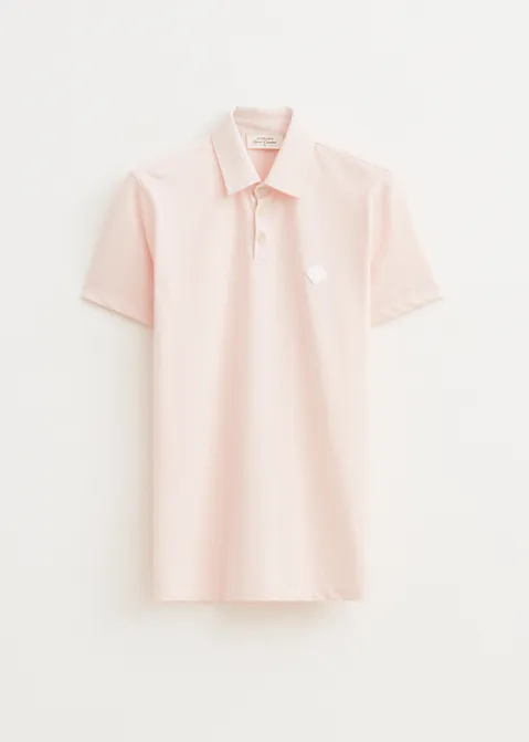 Polo met logo roze (ROS)