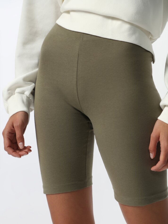 Calça Legging de Ciclismo - Tamanho Médio Cáqui