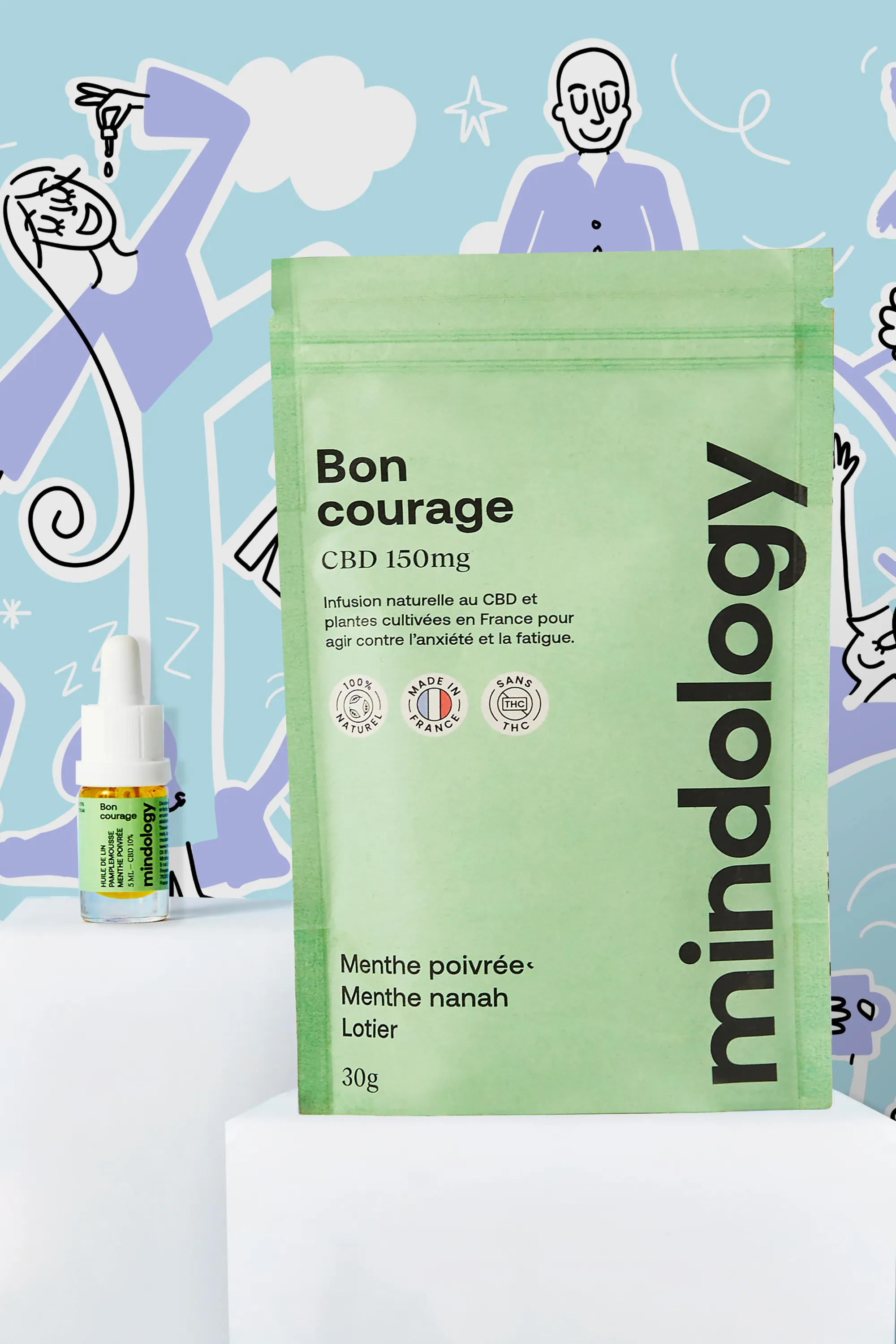 MINDOLOGY Coffret bien-être apaisant Bon courage