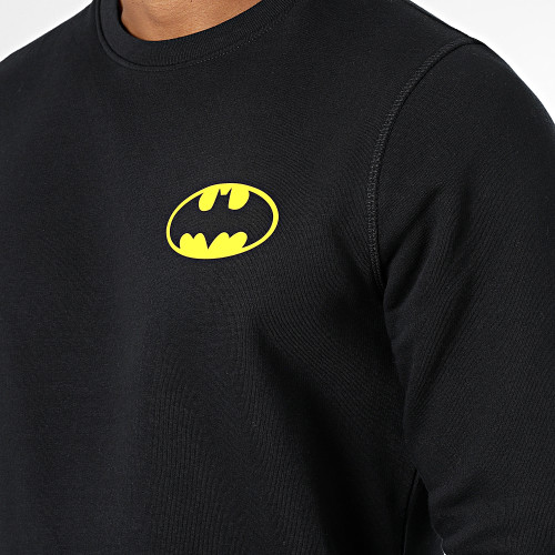 Sweat Crewneck Classic Logo Back Noir Jaune