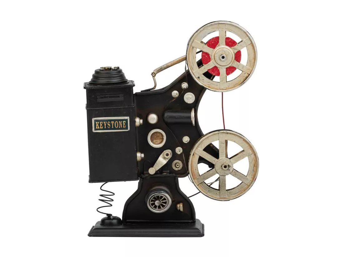 Caméra vidéo en métal noir 23.5x19x9h