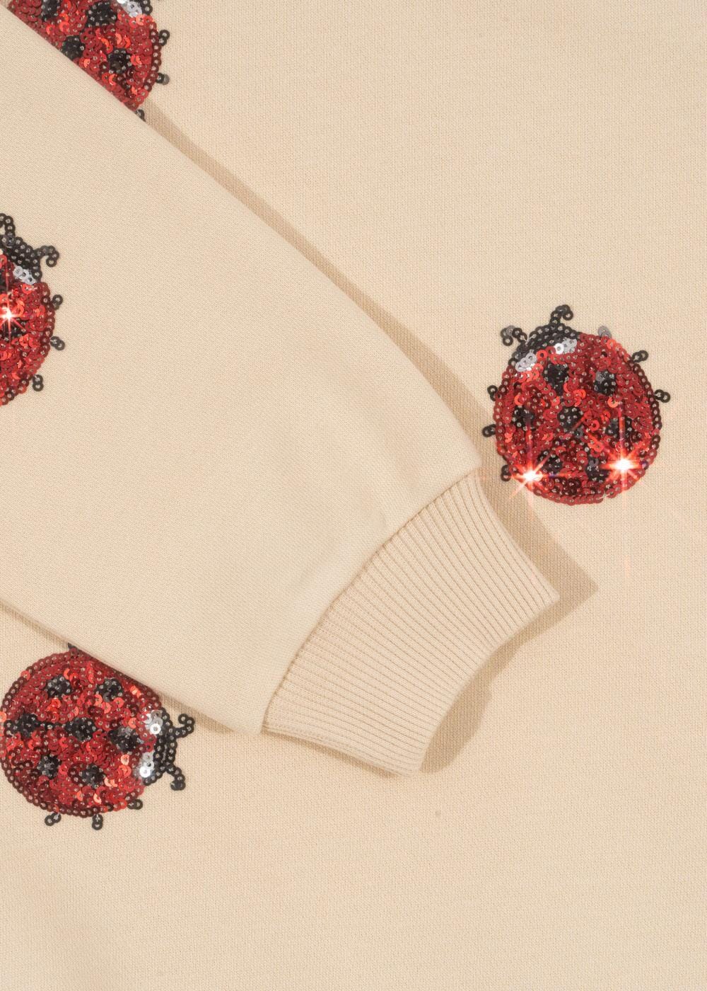 Konges Sløjd Lou Ladybug Glitter Sweatshirt Ocs Ks102204