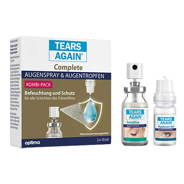 Tears Again Complete Augenspray & Augentropfen, 2X10 ml