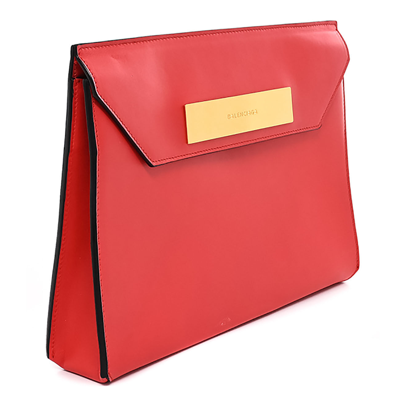 Balenciaga Sac bandoulière en Cuir rouge - Très bon état - L.30 cm