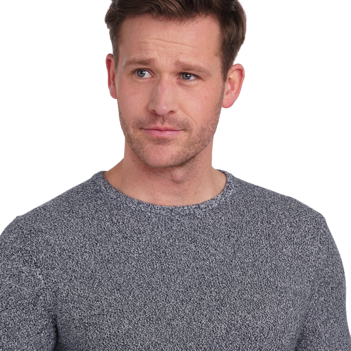 VanVaan Denim Herren Pullover meliert schwarz