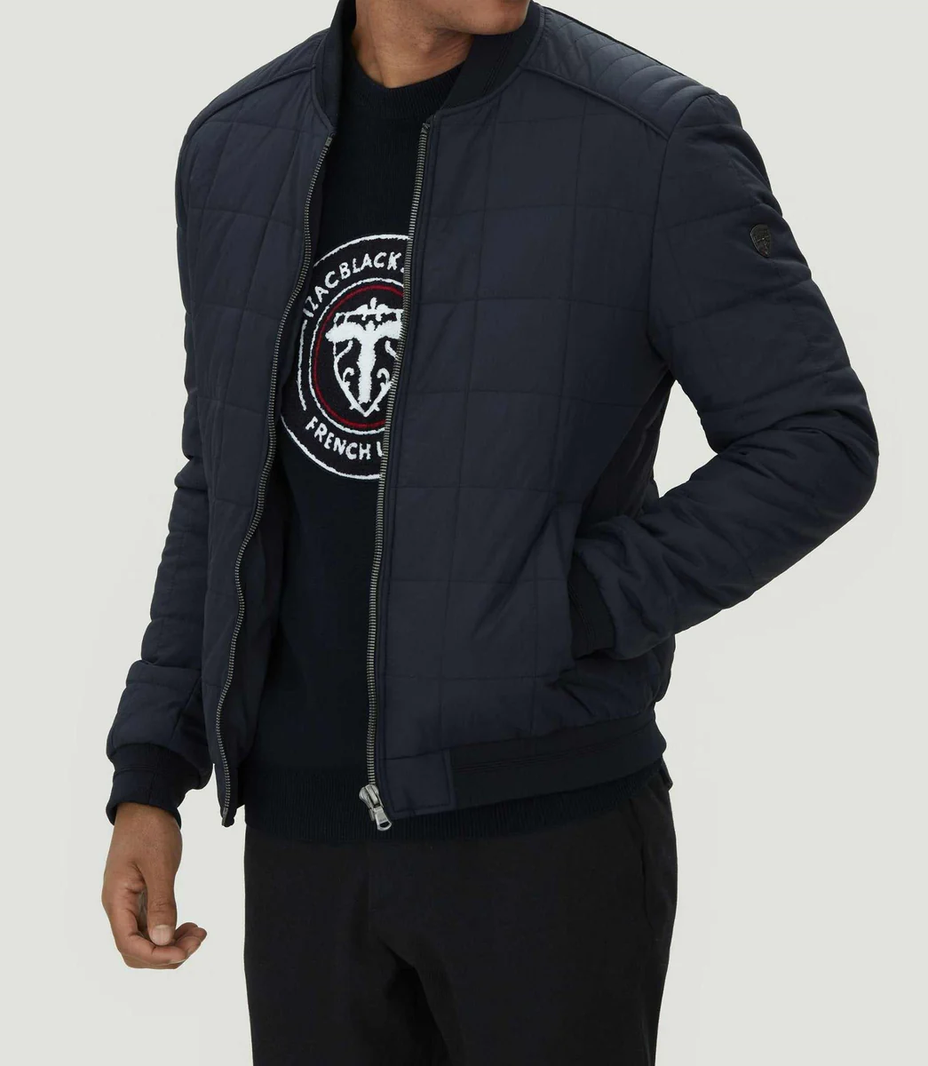 Bomber matelassé marine 
