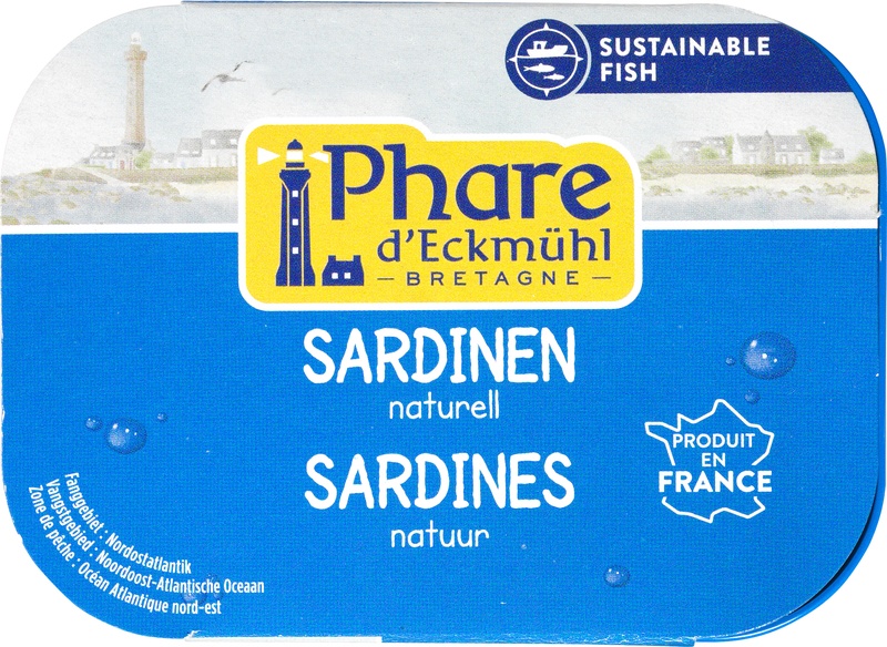 Phare d’Eckmühl Sardientjes Naturel (135 gr)