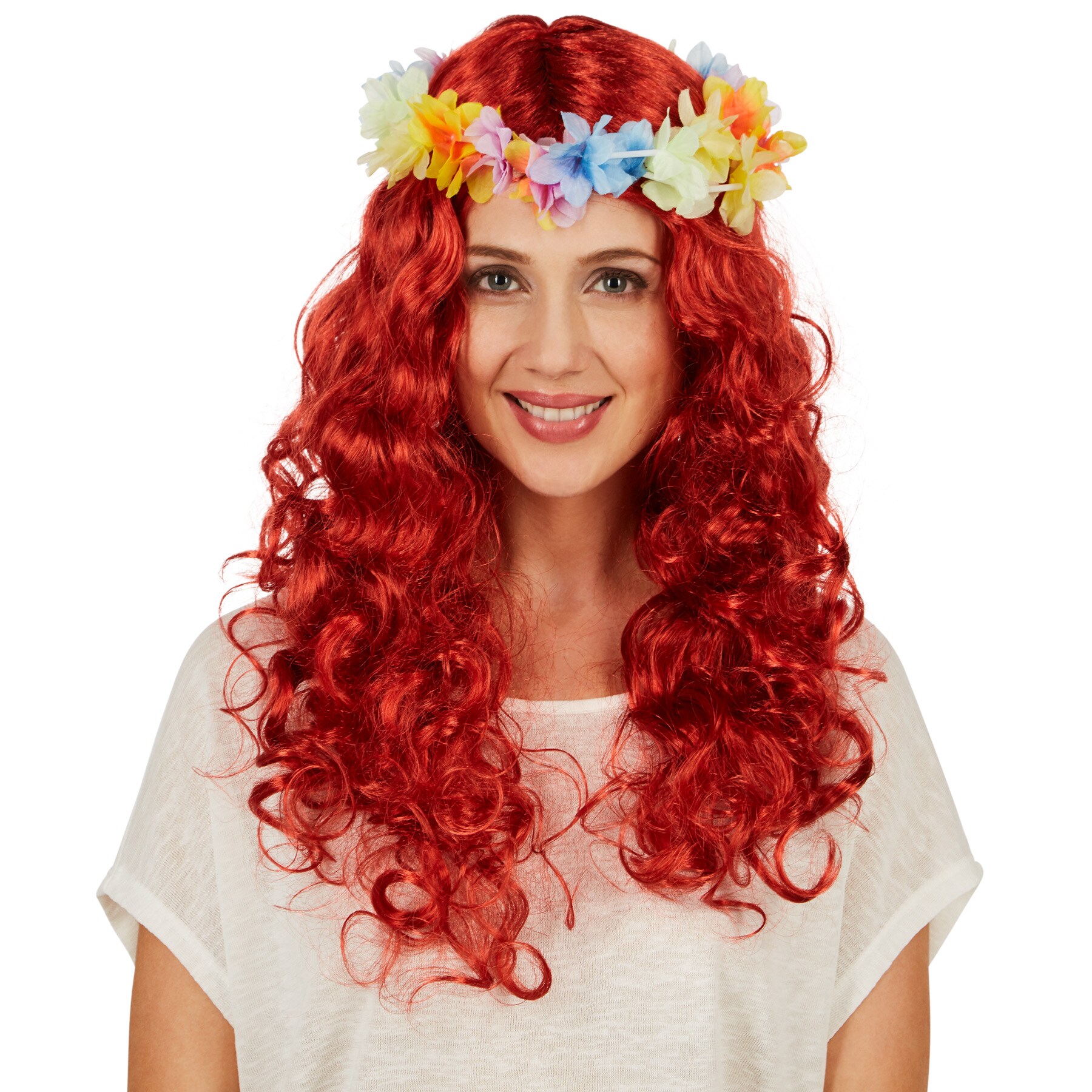 tectake® Frauenperücke, Locken Hawaii
