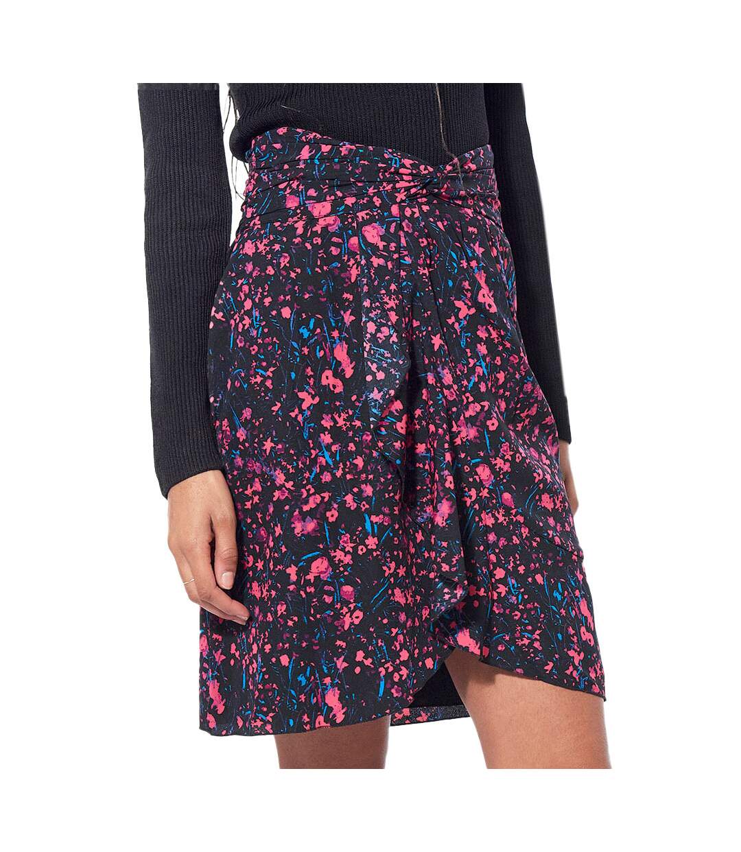Jupe Noir à fleurs Femme Kaporal Bakar