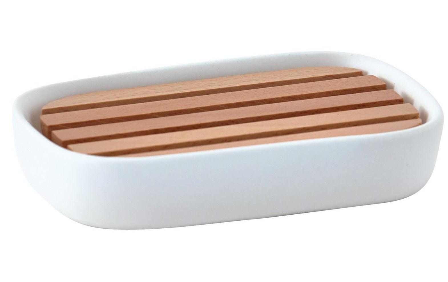 Seifenschale Oscar Nature/WeissBadaccessoires