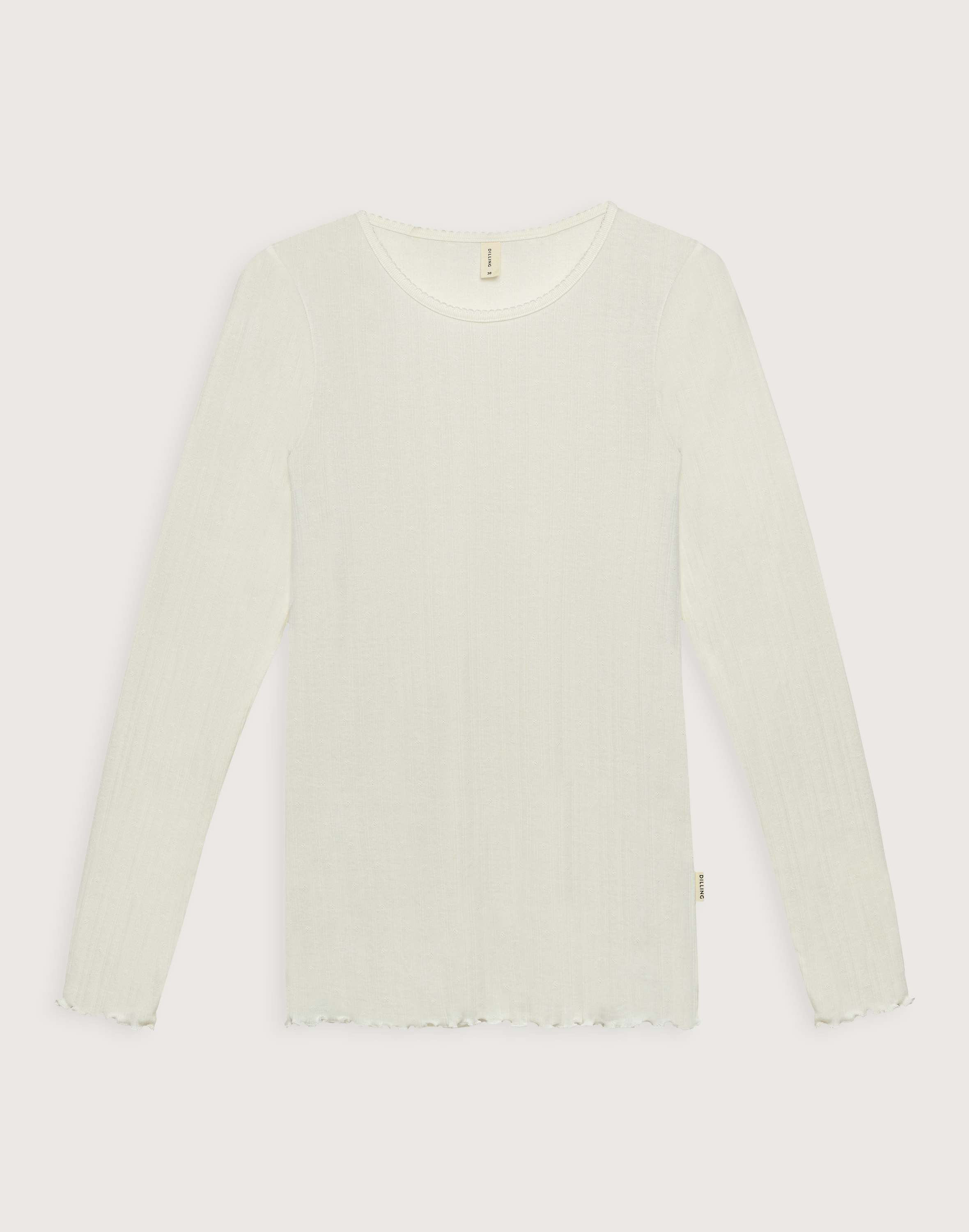 Pointelle shirt van katoen voor dames