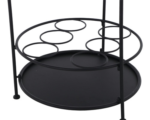 Siena Garden Siero bistrotafel Ø 42 x 74 cm zwart