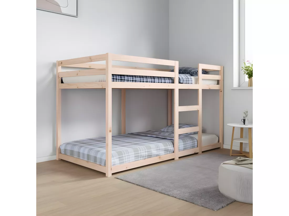 Lit superposé 90x190 cm Bois de pin massif