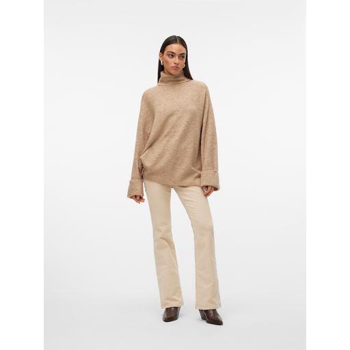 Vero Moda Jupiter Striktrøje, Silver Mink, M