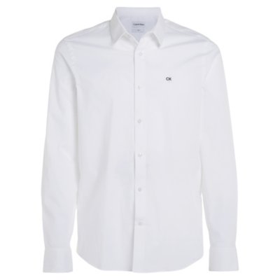 Chemise à manches longues homme Poplin Stretch Slim CALVIN KLEIN