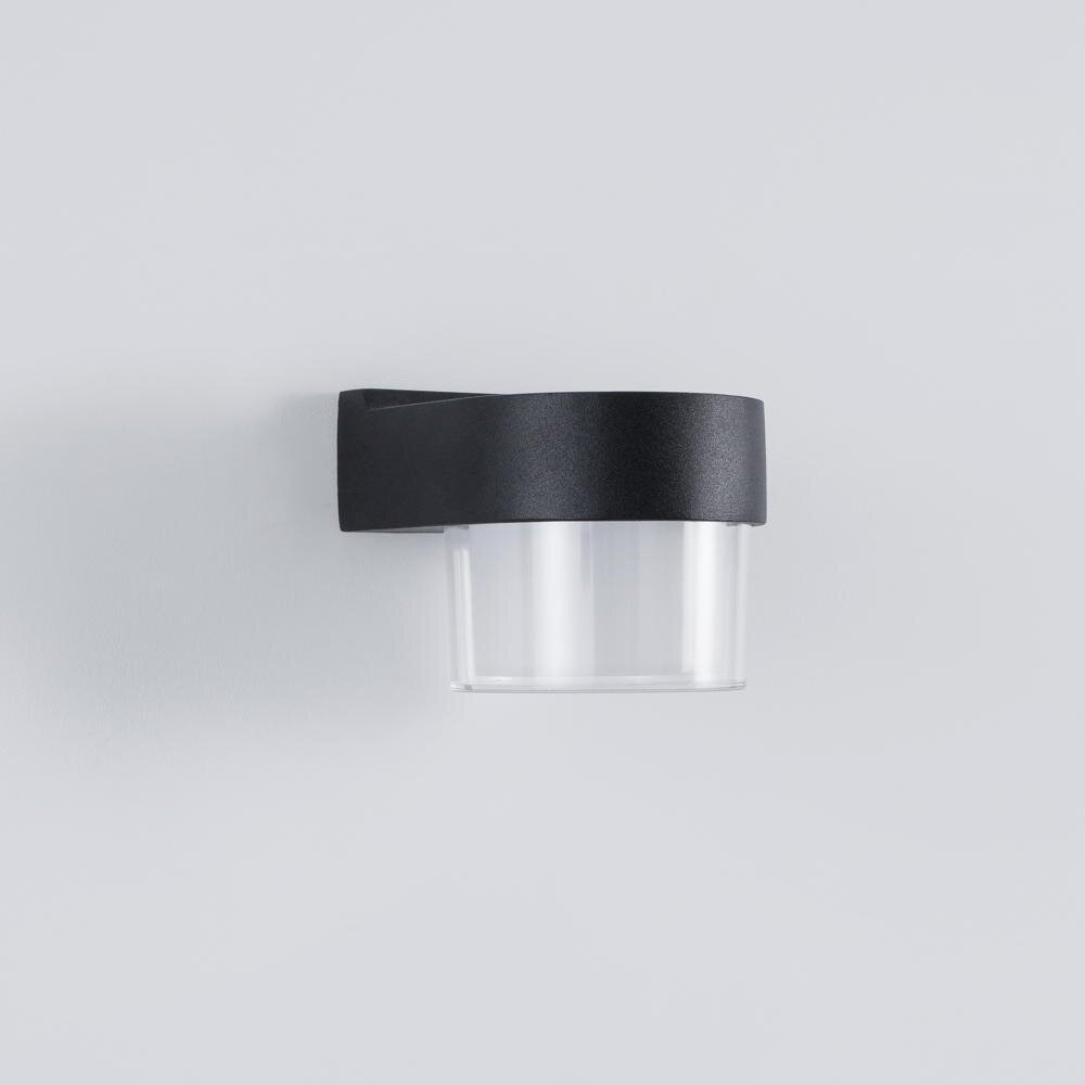 LED wandlamp Darf in zwart 5W 420lm IP54