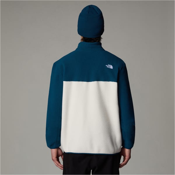 Sweat polaire THE NORTH FACE YUMIORI 1/4 ZIP WHITE DUNE/MIDNIGHT PETROL/MALLARD BLUE