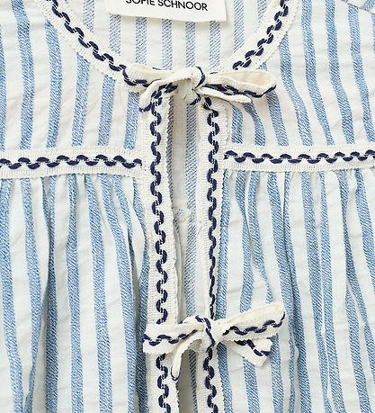 Sofie Schnoor Cardigan - Federal Blue m. Striber
