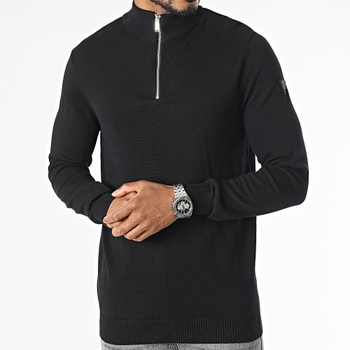 Pull Col Zippé Gentle Noir